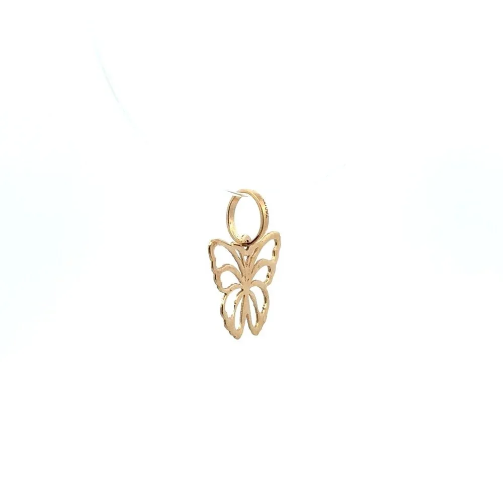 18K Gold Pendant Butterfly - Picture 4 of 12